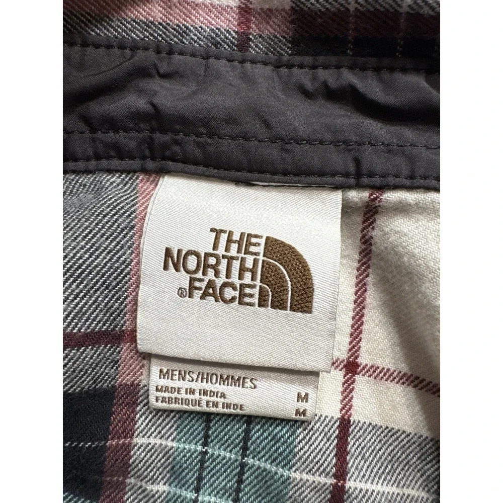 Men's The North Face Arroyo Lightweight Flannel Size Medium Black Mint Green